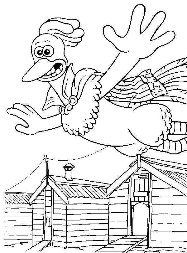 Flying Rocky Coloring Page
