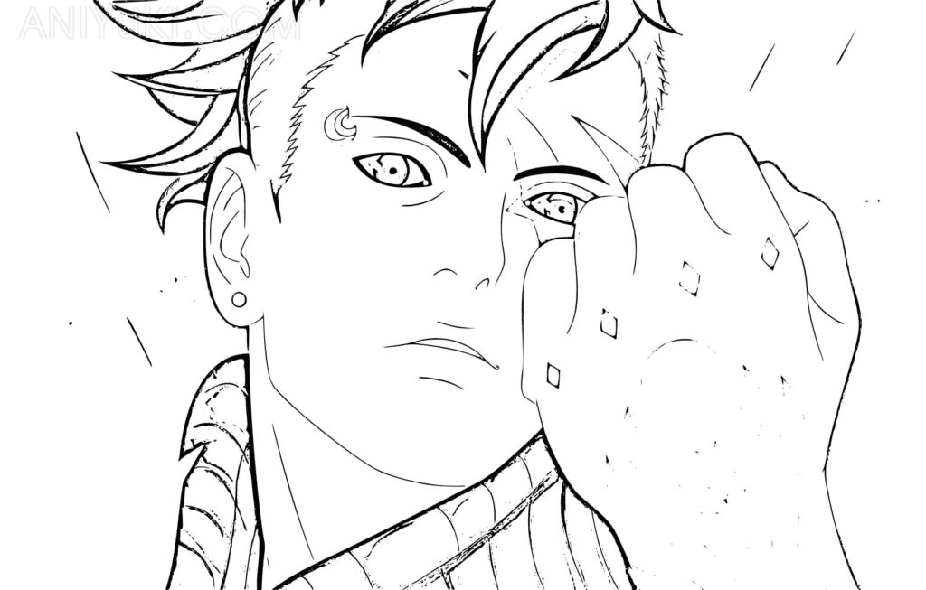 Desenhos para colorir de Kawaki e Boruto - Desenhos para colorir gratuitos  para impressão