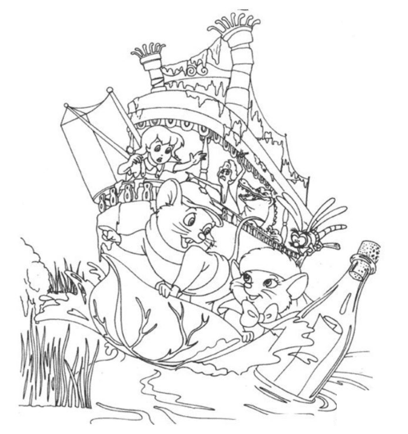Free Printable Rescuers Coloring Page