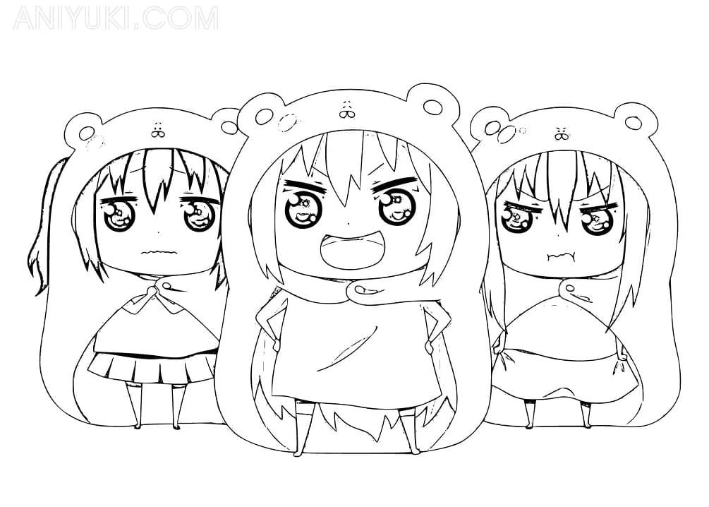 Free Umaru Doma Coloring Pages