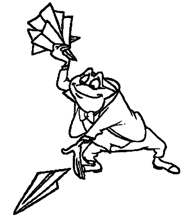 Funny Mr Toad Coloring Page