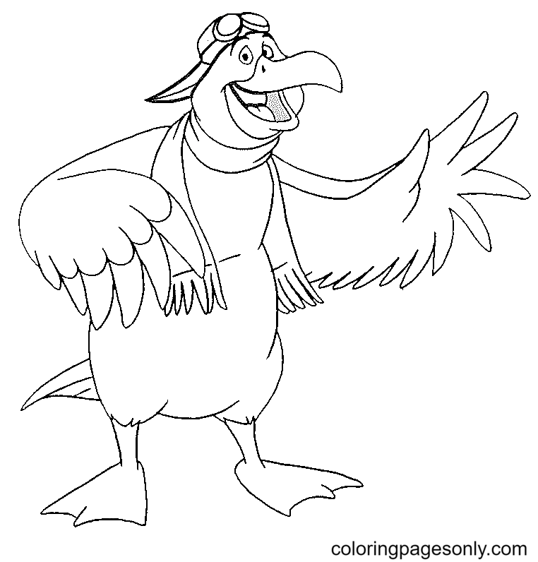 Funny Orville Coloring Page