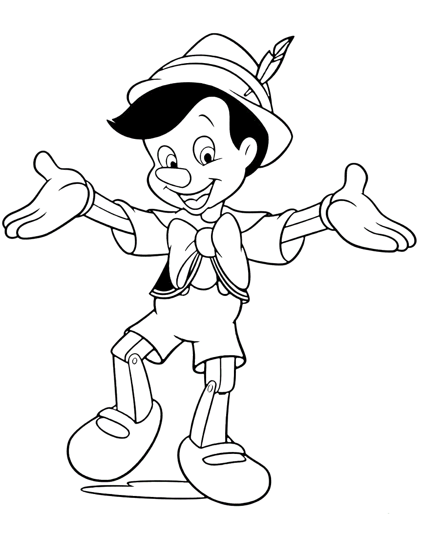 Funny Pinocchio Coloring Pages