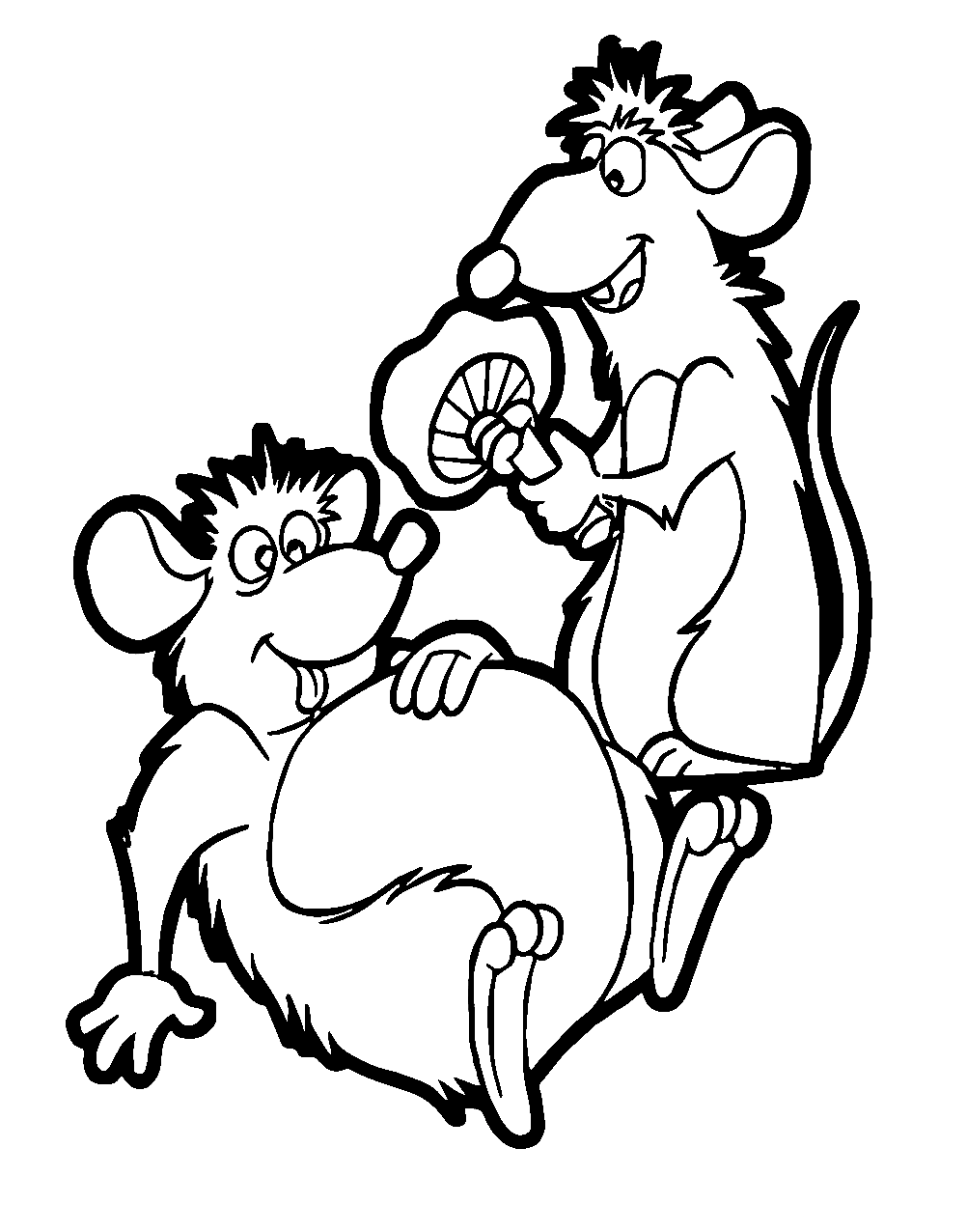 Funny Remy And Emile Coloring Page