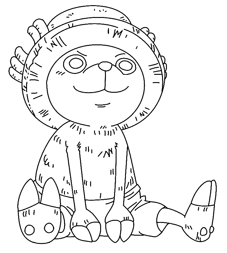 Funny Tony Tony Chopper Coloring Pages