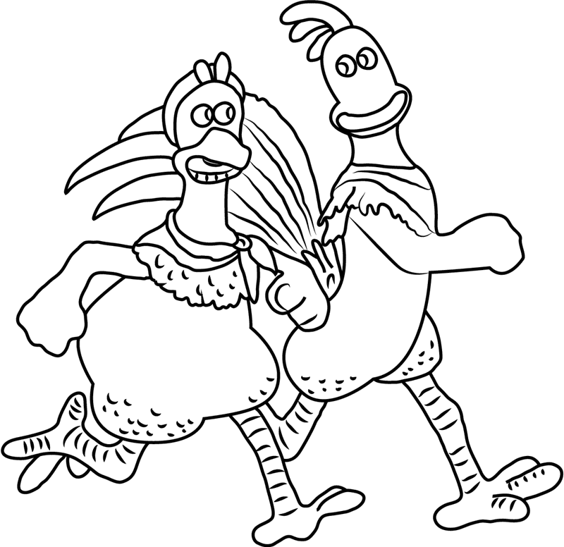 Ginger And Rocky Coloring Page