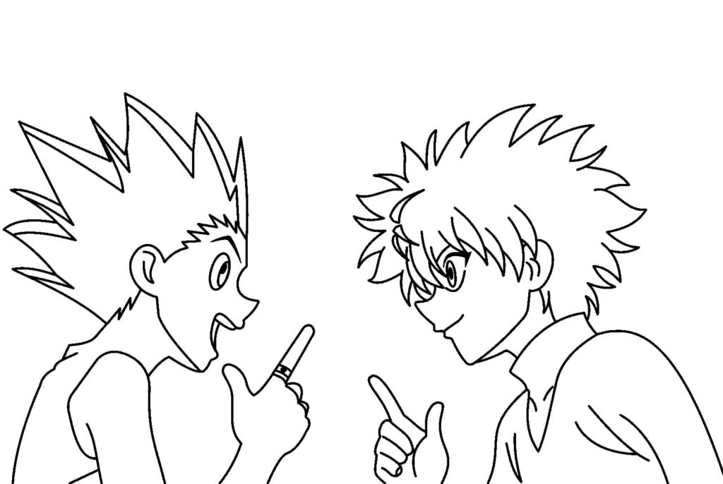 Gon Freecss, Killua Zoldyck Coloring Pages