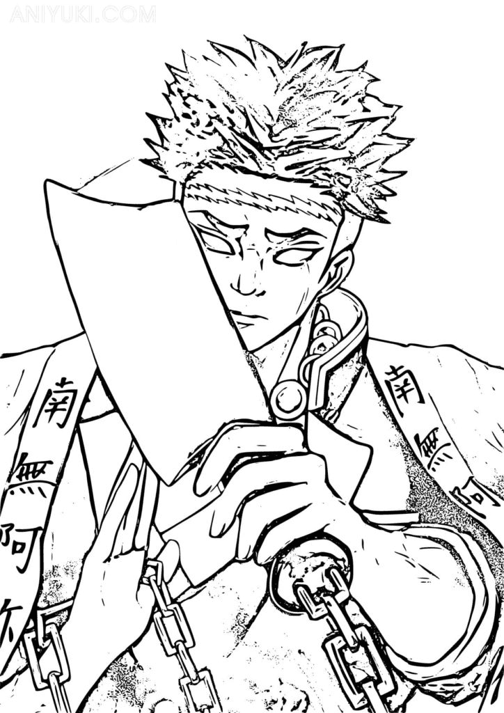 Gyomei Himejima Anime Coloring Pages