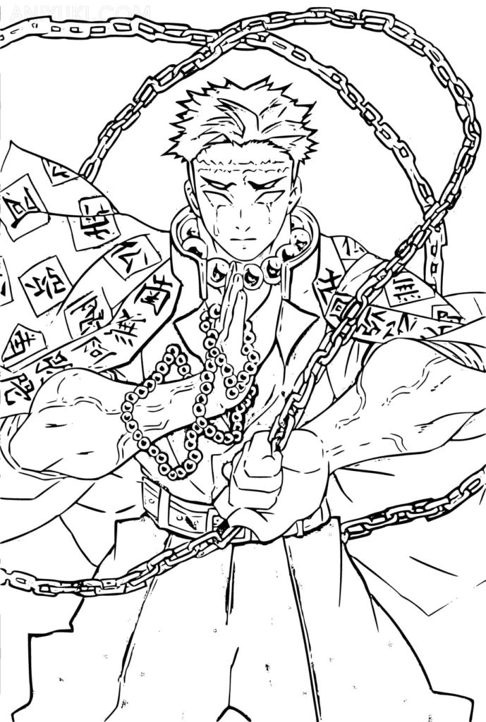 Gyomei Coloring Page