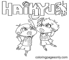 Desenhos para Colorir Haikyuu