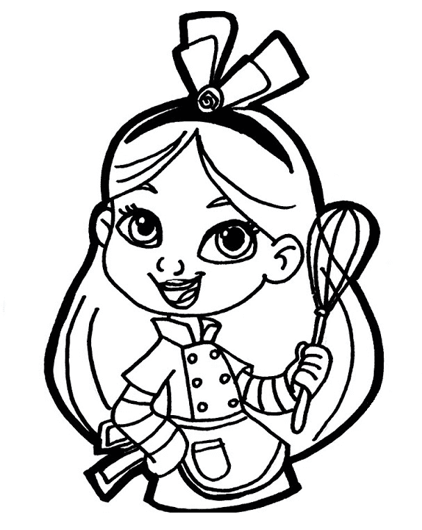 Happy Alice Coloring Pages