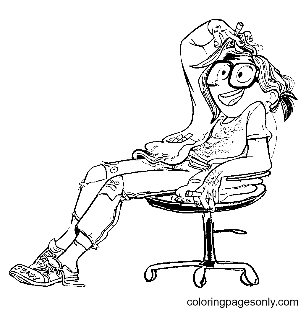 Happy Katie Coloring Pages