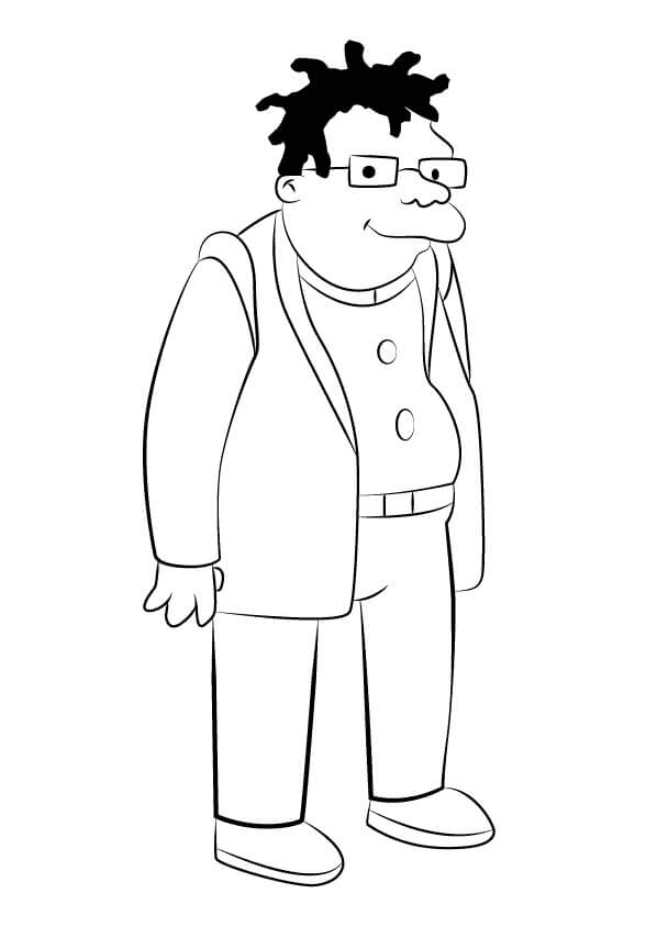 Hermes Conrad from Futurama Coloring Pages
