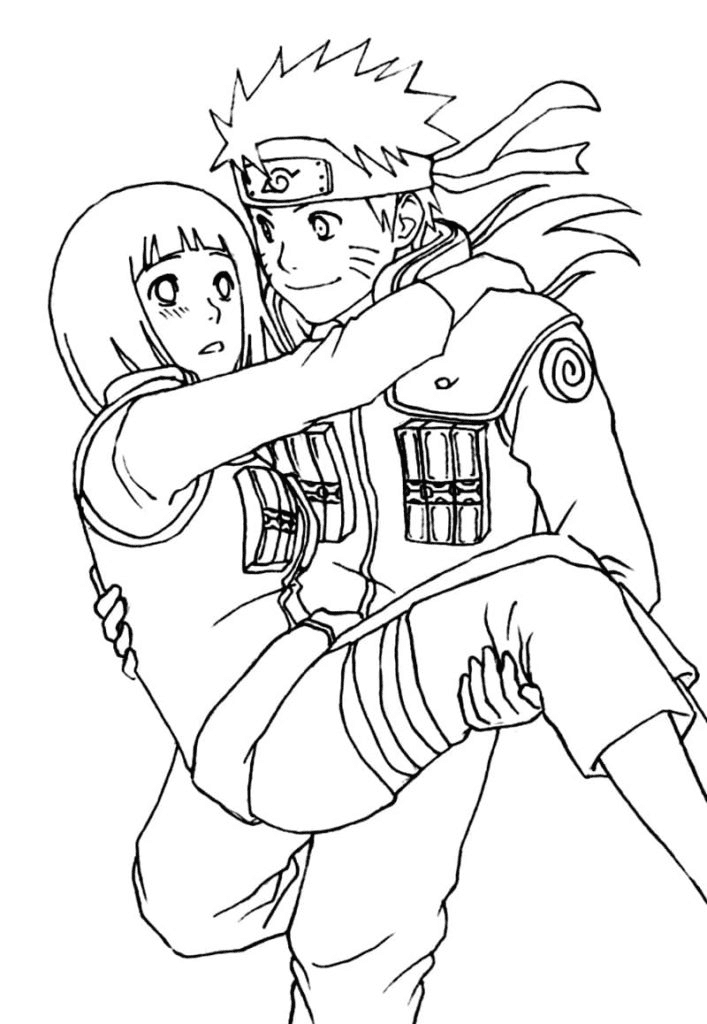 Hinata y Naruto de la pareja anime