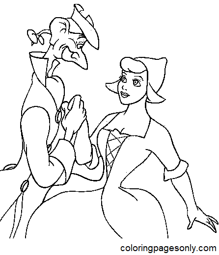 Ichabod Crane con Katrina di Ichabod e Mr. Toad