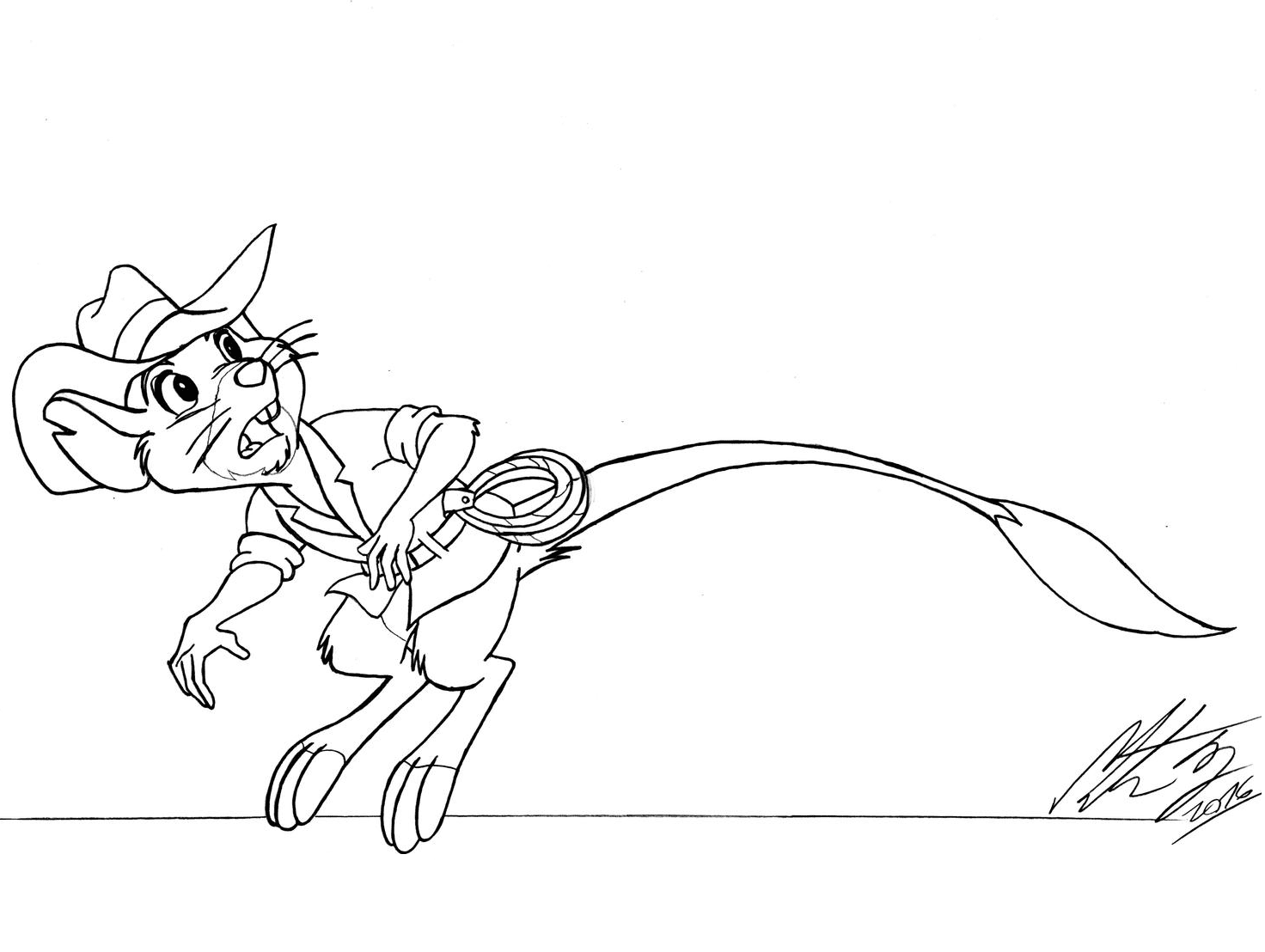 Jake from The Rescuers Coloring Page