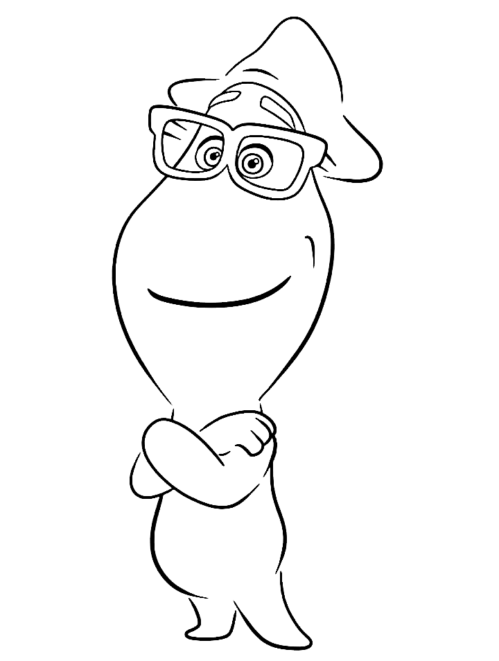 Joe Gardner from Soul Coloring Pages