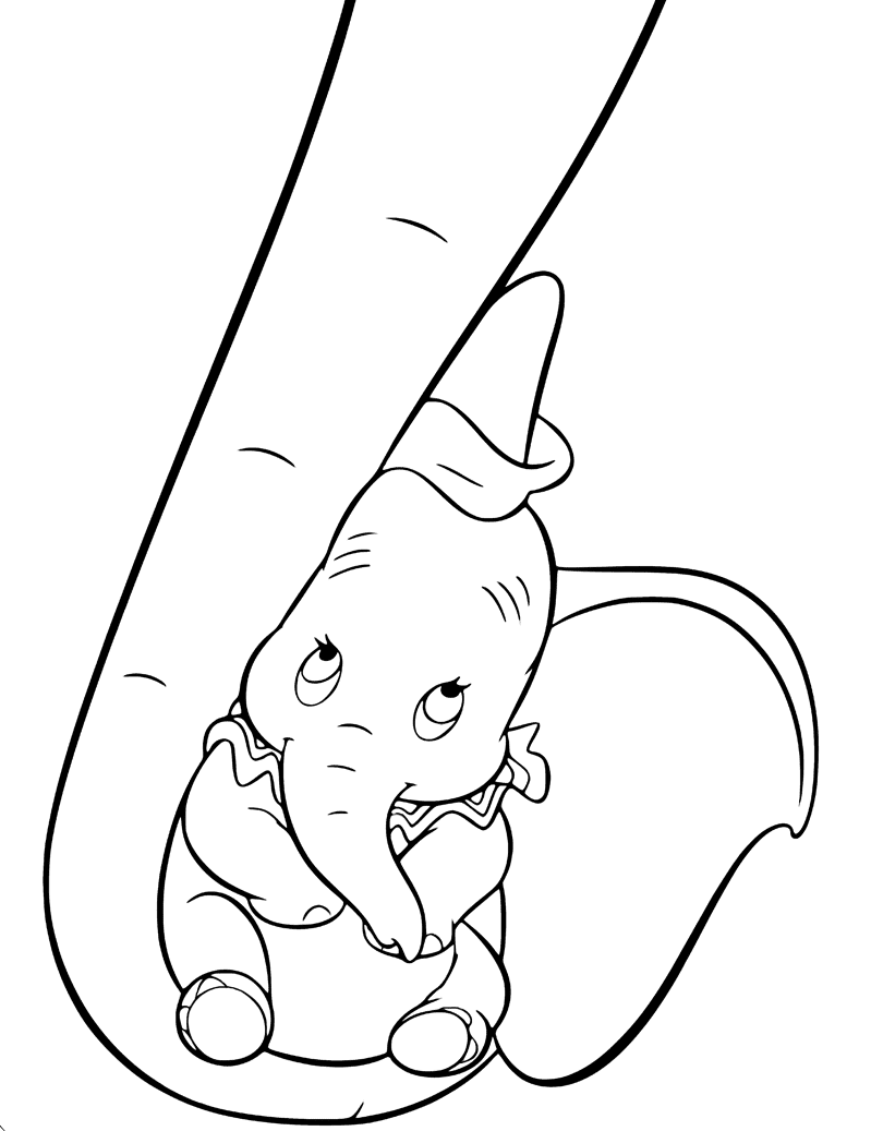 Jumbo embalando o bebê Dumbo de Dumbo
