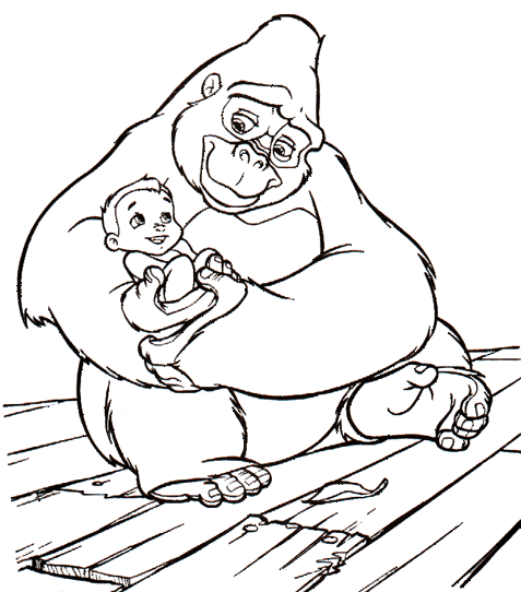 Kala e o bebê Tarzan de Tarzan