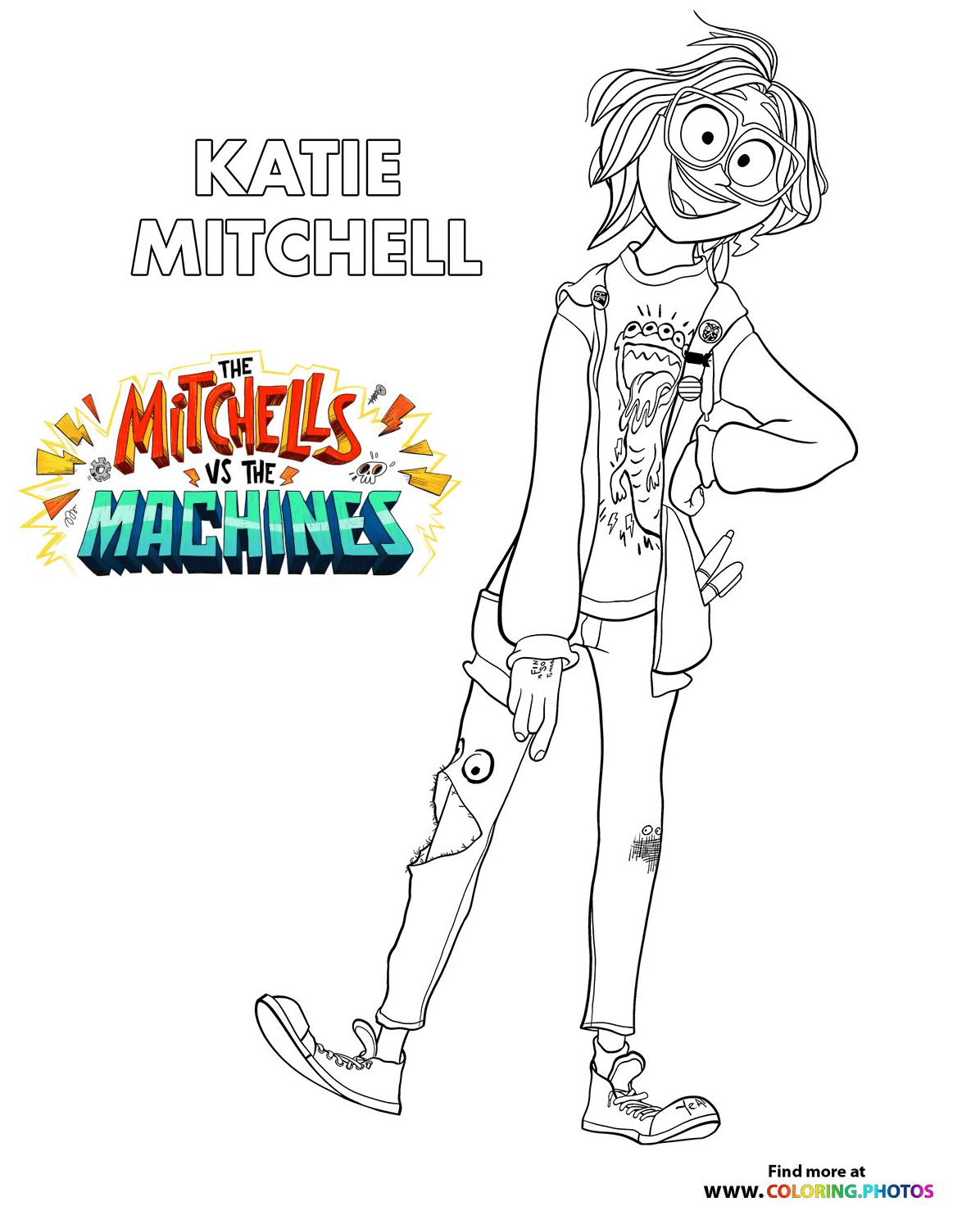 Katie – The Mitchells Coloring Pages