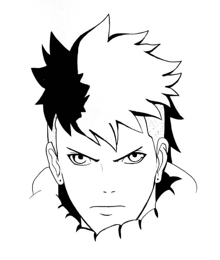 Kawaki is Cool Coloring Pages