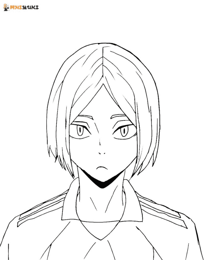 Kenma Kozume in Haikyuu Coloring Pages