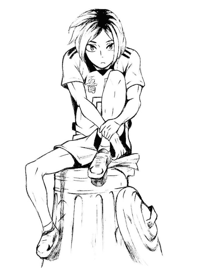 Kenma Kozume Coloring Pages