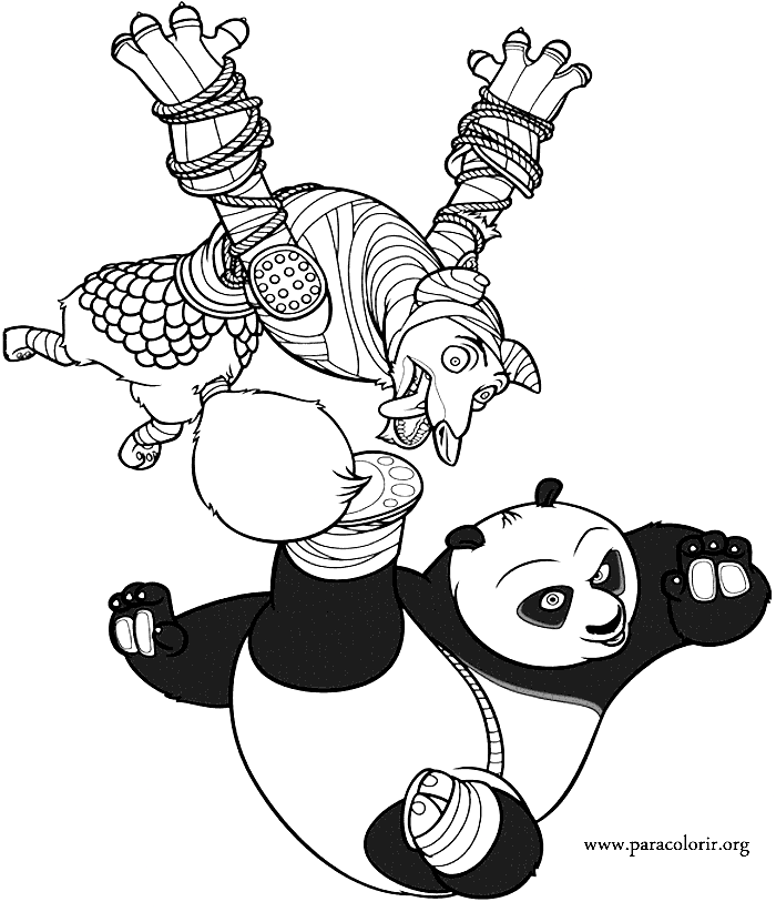 Kung Fu Panda Po gegen Wolf von Kung Fu Panda