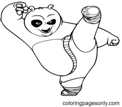 Kung Fu Panda Kleurplaten