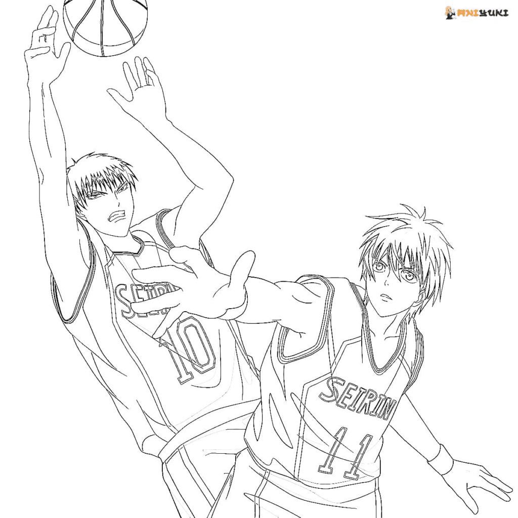 Kuroko Tetsuya e Kagami Taiga de Kuroko No Basket
