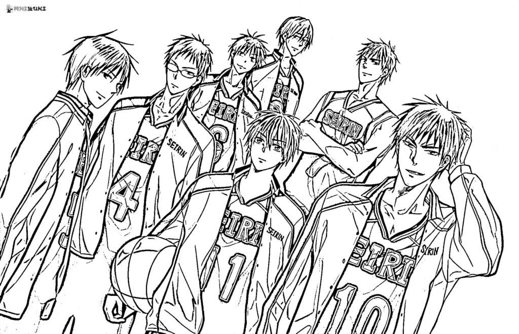 Kuroko Tetsuya en andere helden uit Kuroko No Basket
