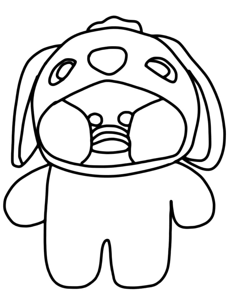 Lalafanfan Stich Coloring Page