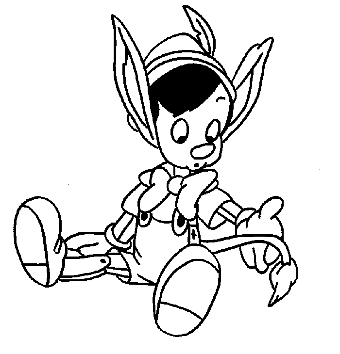 Little Pinocchio Coloring Page