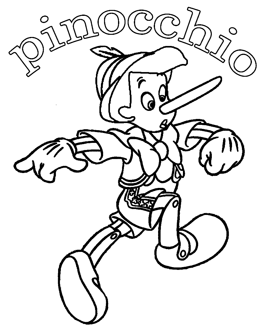Длинноносый Буратино из «Пиноккио»