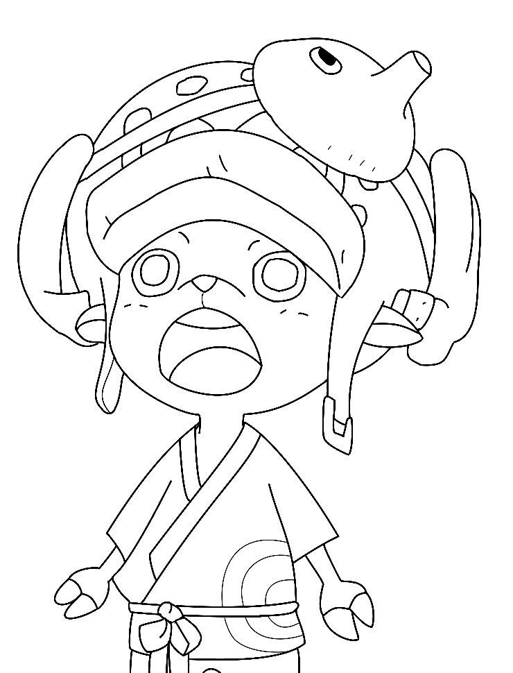 Baby Cute Tony Tony Chopper Coloring Pages - Tony Tony Chopper Coloring ...