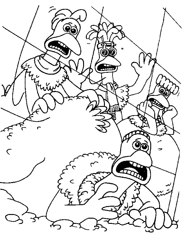 Mac, Babs, Bunty and Rocky Coloring Page