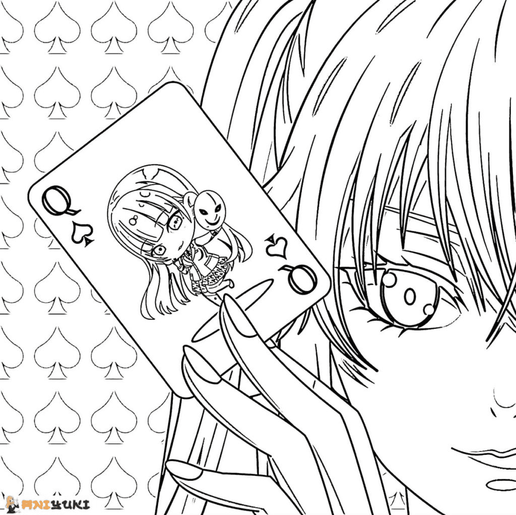 Mary and Chibi Ririka Coloring Page