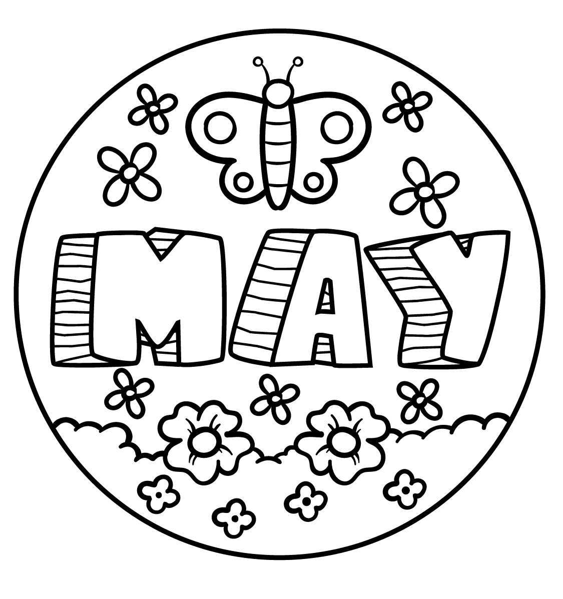 May Free Coloring Pages