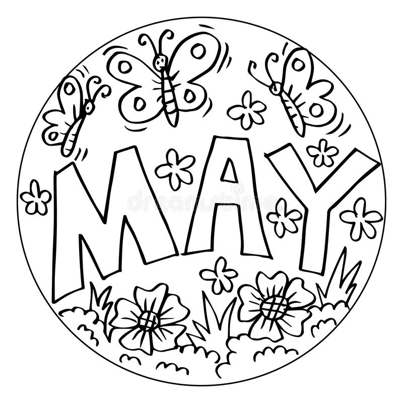 May Printable Free Coloring Pages