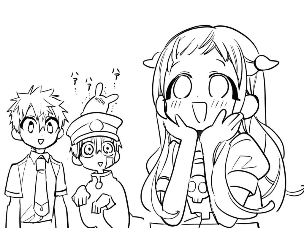 50 Toilet Bound Hanako Kun Coloring Pages Free Printable PDF 