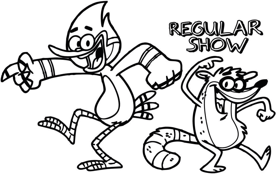 Mordecai y Rigby de Regular Show de Regular Show