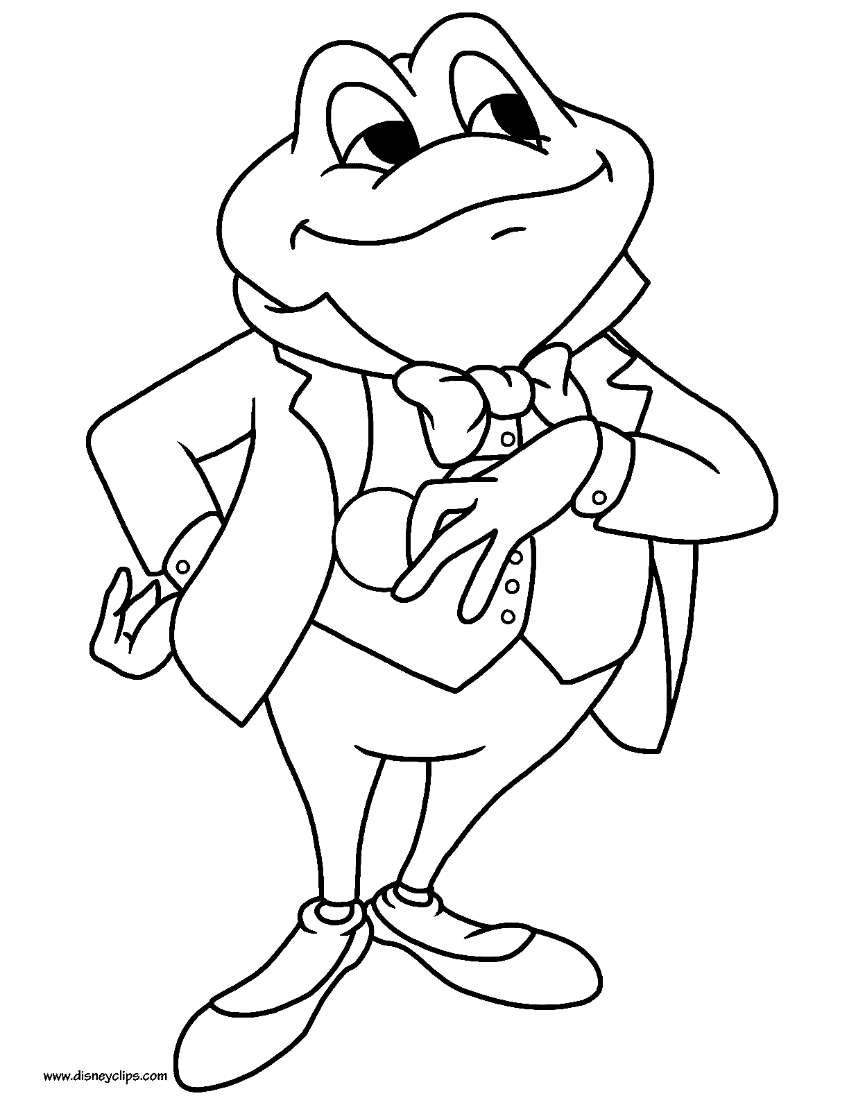 Mr. Toad elegant Coloring Page