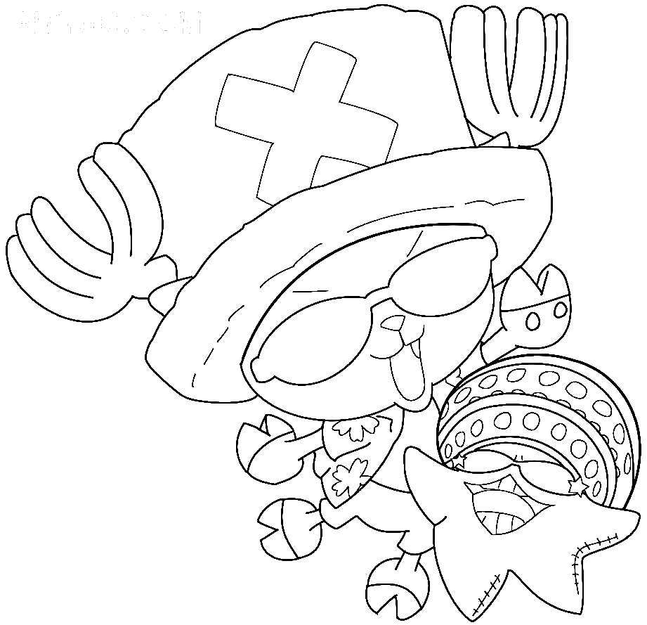 Musical Tony Tony Chopper Coloring Page