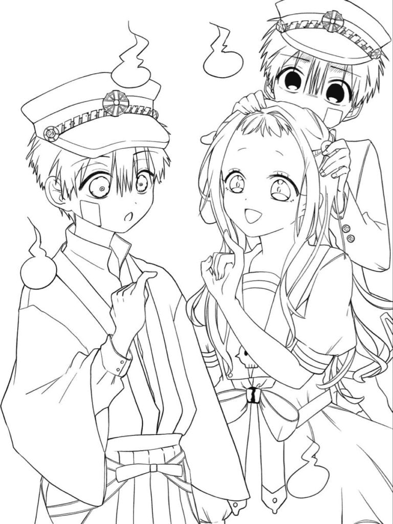 50 Toilet Bound Hanako Kun Coloring Pages Free Printable PDF 