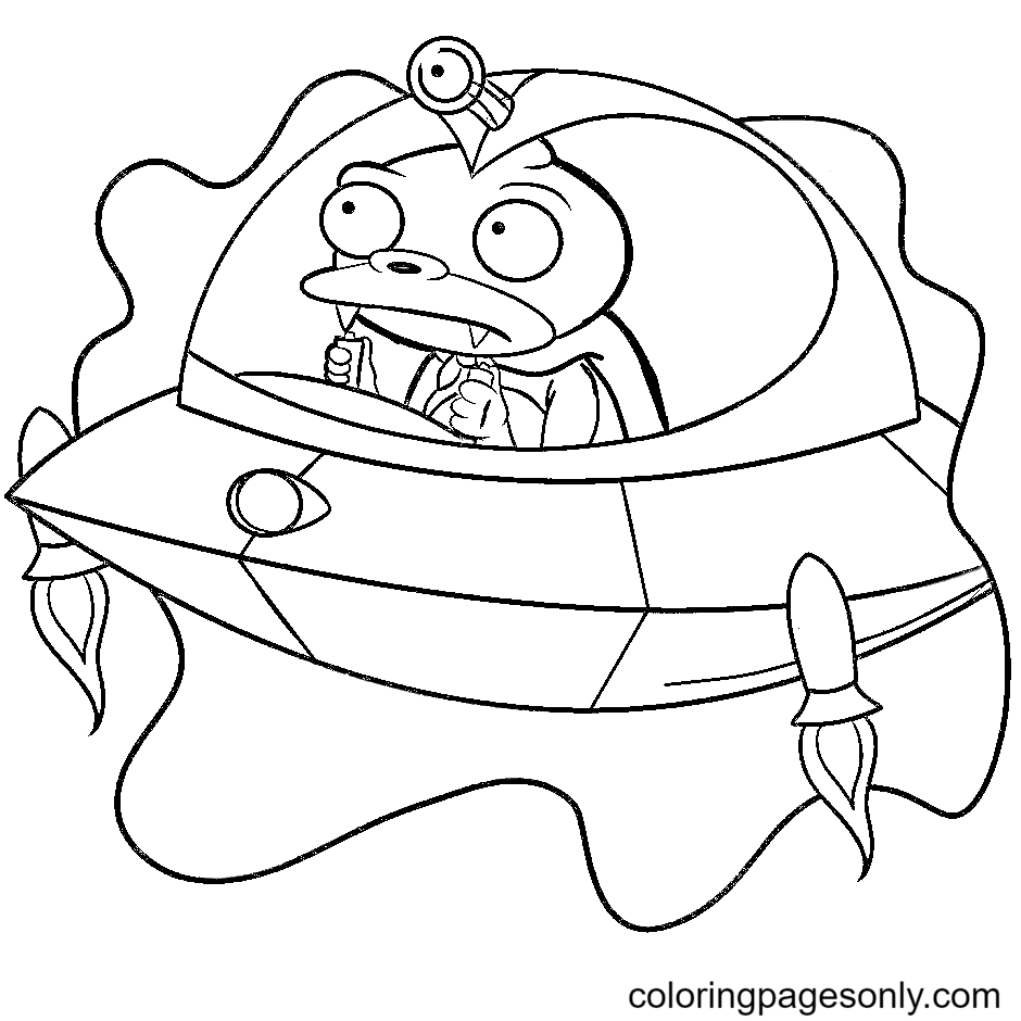 Nibbler Coloring Page