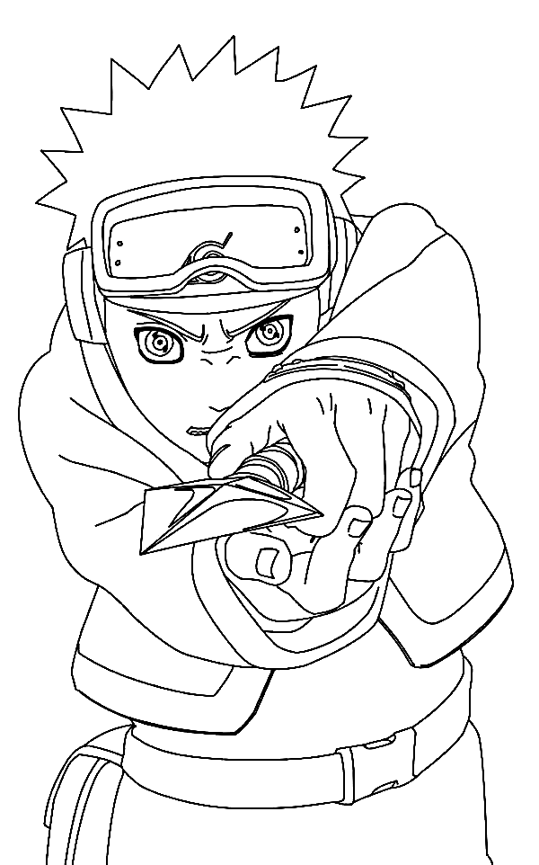 Obito Attacks Coloring Pages