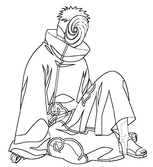 Obito Tobi Coloring Pages