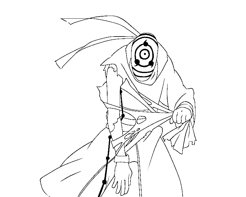 Desenhos para colorir de Obito Uchiha (máscara branca) - Desenhos para  colorir gratuitos para impressão