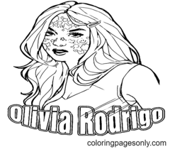Disegni da colorare Olivia Rodrigo