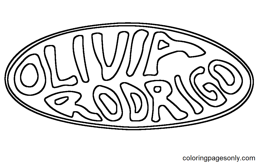 Olivia Rodrigo logo Coloring Pages